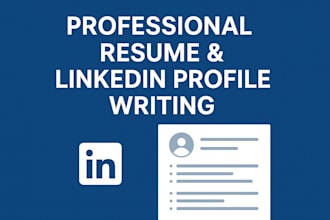 create a professional resume and linkedin profile