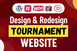 build responsive tournament website football website in worpress