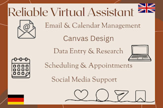 be your reliable virtual assistant for admin tasks, research, and organization
