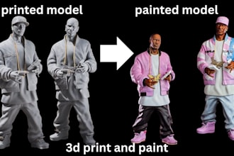 3d print and paint table top miniatures action figures print and paint 3d models
