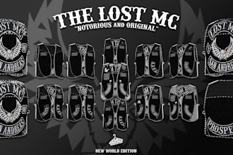 fivem kuttes custom fivem clothing kuttes mc, mc vest, biker clothing, kuttes