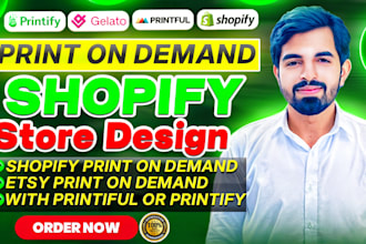 shopify print on demand pod store with printify, etsy print on demand store
