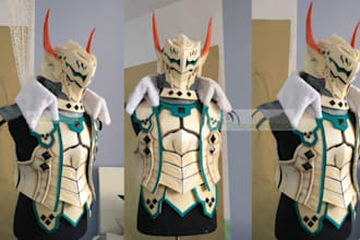 3d cosplay model wearable cosplay creation 3d mask 3d armor 3d weapon 3d helmet