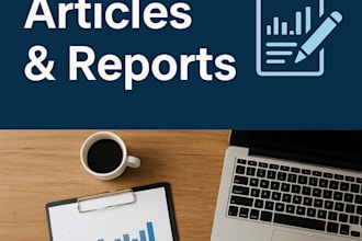 create data driven articles and reports