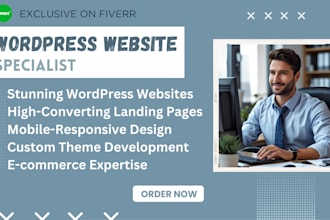 design and develop custom wordpress website for company or startup