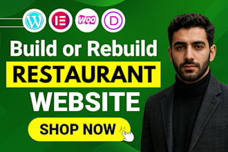 design restaurant website with online ordering and food delivery