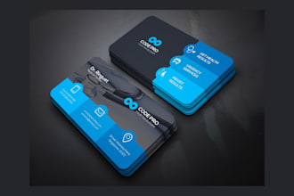 design modern visiting and business cards for your brand