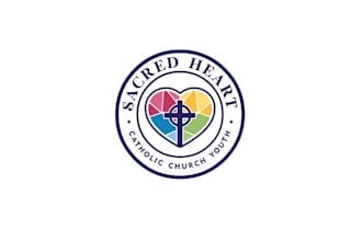 design sacred heart catholic youth logo