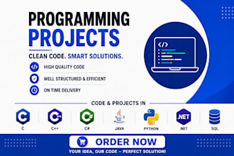 do oop, cpp, java, python, dot net, c sharp, sql, computer science project