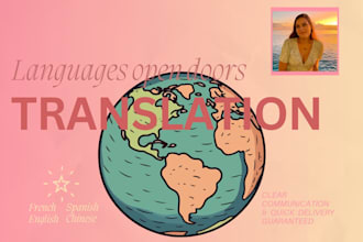 be your english french translator and proofreader