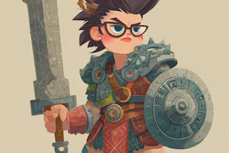 draw 2d game character or 2d game character