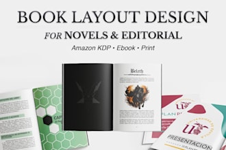 lay out your book in indesign for amazon or printing