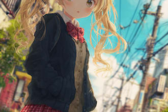 make an interesting anime character design for you