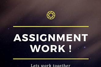 do assignment work and eassy writing