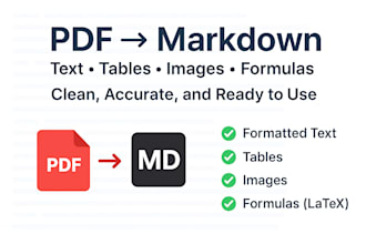 accurately convert PDF to markdown