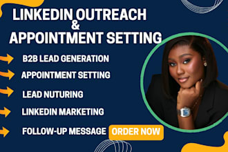 do linkedin outreach and lead nurturing for b2b client acquisition