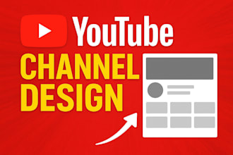 design youtube banner, profile picture, and channel art