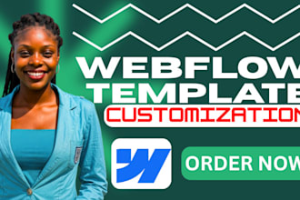 customize webflow templete bug fix error template issue figma to webflow expert