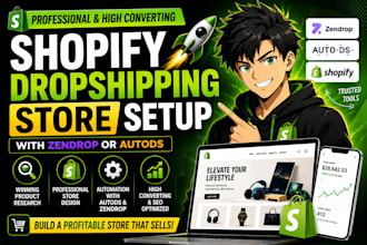 build anautomated shopify dropshipping store with zendrop or autods