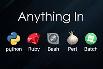 create custom scripts in python, bash, powershell, sql, and more