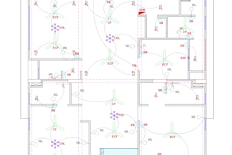 design professional electrical autocad drawings in autocad