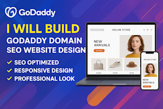build godaddy domain seo website design redesign website development godaddy
