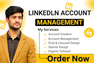 be your linkedin manager for organic growth