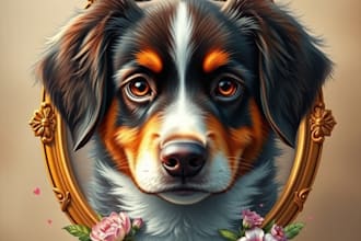make a custom memorial pet portrait from photo
