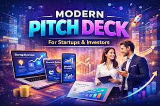 modern pitch deck for startups and investors