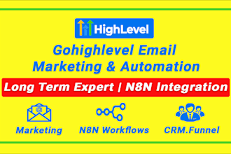 long term gohighlevel expert, go high level email marketing, ghl n8n automation