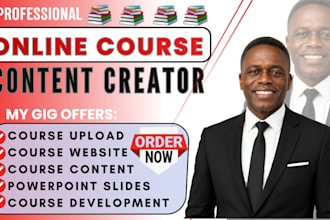 create online course content, video course, course development, course upload