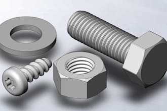 create mechanical 3d models and drawing in solidworks