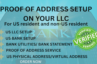 register your US llc, physical address, proof of address service