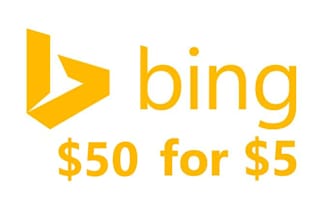 give 1 x 50 USD Bing Ads Coupon