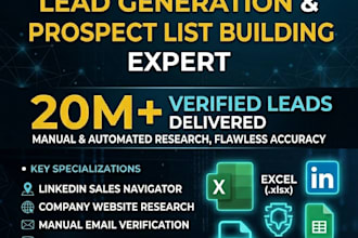 do targeted b2b lead generation and manual list building