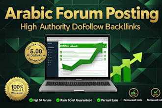 do arabic forum posting high authority dofollow forum backlinks