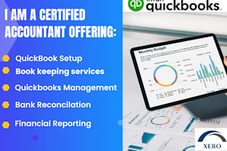 provide quickbooks bookkeeping, accounting, and financial reports