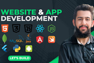 develop, design and debug  websites, web apps, mobile apps as  full stack dev