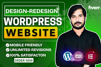 build design or redesign a modern responsive wordpress website for your business