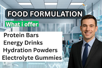 custom supplement functional food formulation protein bars, powders, gummies