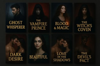 design dark romance, fantasy, horror, gay romance, contemporary, KDP ebook cover