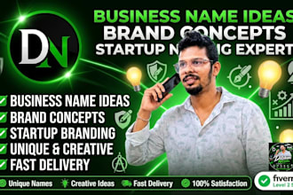 create unique business name ideas and brand concepts for your startup
