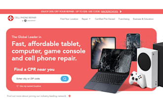 design repair website, computer repair, phone repair, laptop repair website