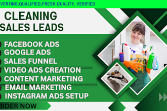 commercial cleaning leads, cleaning cleaning leads, google ads facebook ads vid