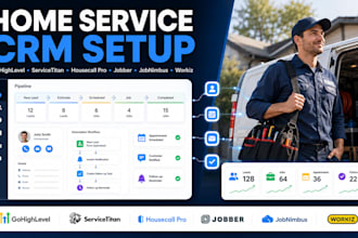 setup gohighlevel servicetitan housecall pro jobber jobnimbus jobtread workiz