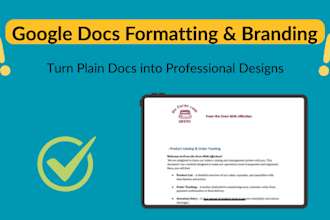 make your google docs look professional and ready to share