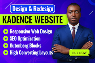 redesign wordpress website with kadence, gutenberg blocks, kadence blocks