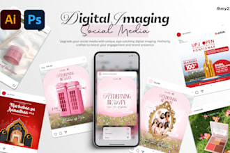 design social media post, instagram post ads digital imaging