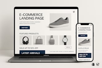 german shopify style wordpress sales page, landing page design, edit shopify
