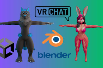 do vrchat avatar, 3d furry model, vseeface, gmod with smooth rig